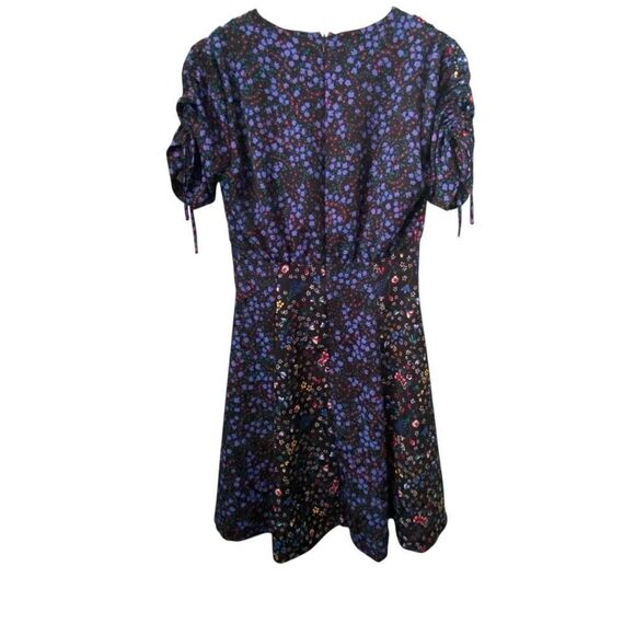 French Connection Aubine Floral-Print Tie-Sleeve Dress Size 4 - Picture 5 of 9